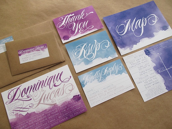 Wedding Philippines – Watercolor Wedding Invitations
