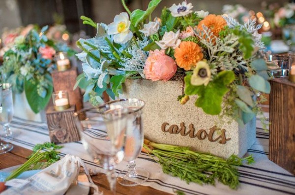 Wedding Philippines - Unique Table Number and Name Ideas for your Wedding Reception Tables  02- Farmer's Market Themed Table Numbers
