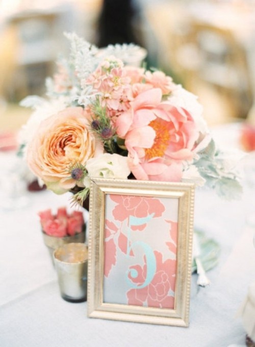 Wedding Philippines - Unique Table Number and Name Ideas for your Wedding Reception Tables  08 - Floral Print Table Numbers