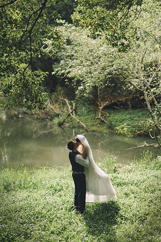 Wedding Philippines - Whimsical Fairytale Forest Woodland Wedding Ideas - Bride Groom 01