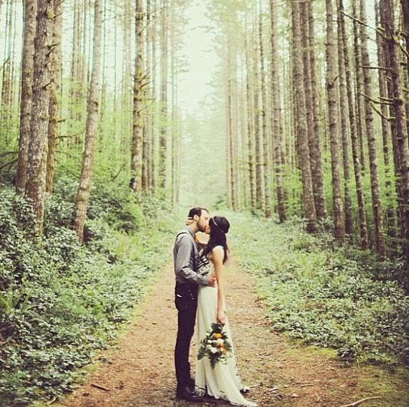 Wedding Philippines - Whimsical Fairytale Forest Woodland Wedding Ideas - Bride Groom 02