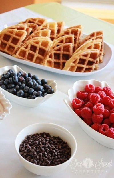 Wedding Philippines - 19 Cute Ways to Display Pancakes and Waffles at Your Wedding Buffet Bar  Food Ideas (6)