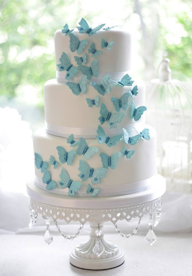Wedding Philippines - 25 Elegant Tiffany Blue Wedding Cake Ideas (17)